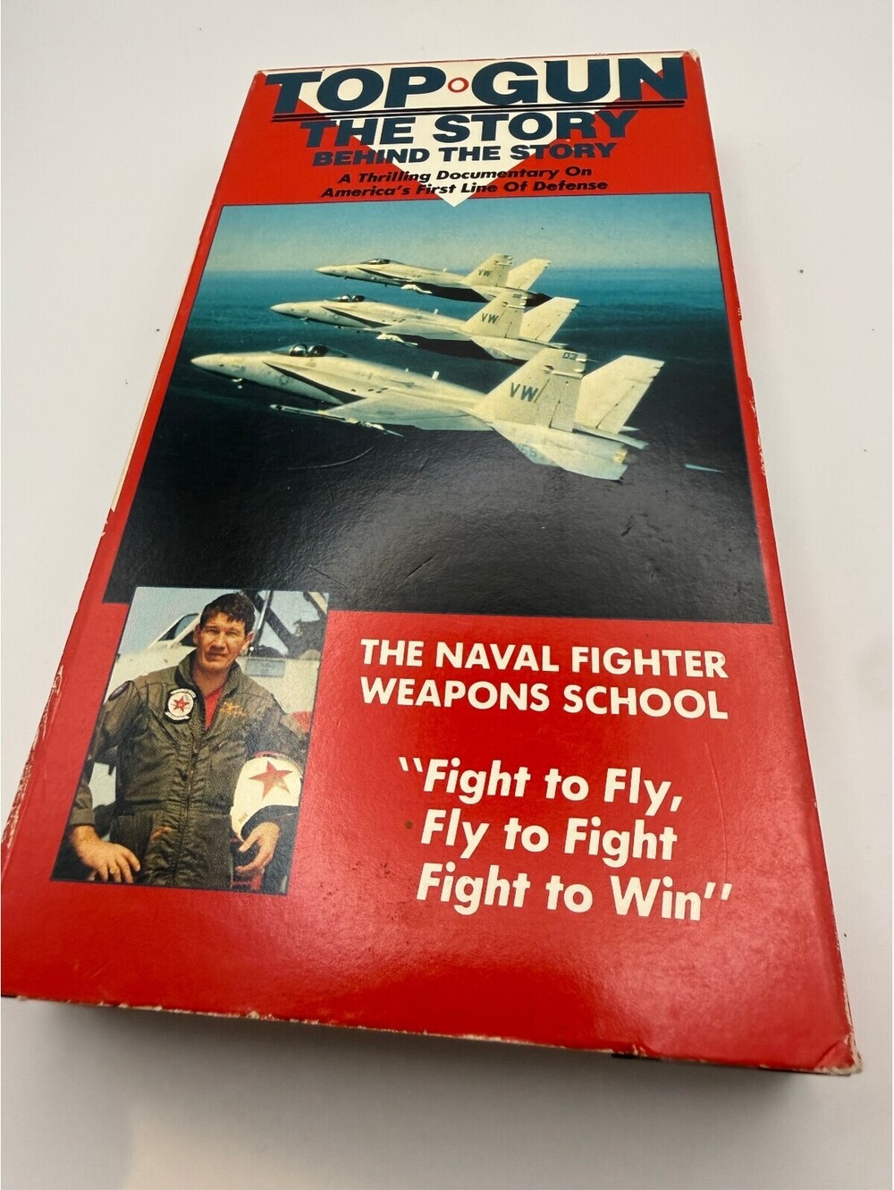 Top Gun The Story Behind the Story VHS 1987 Naval Fighter Weapons School TESTED